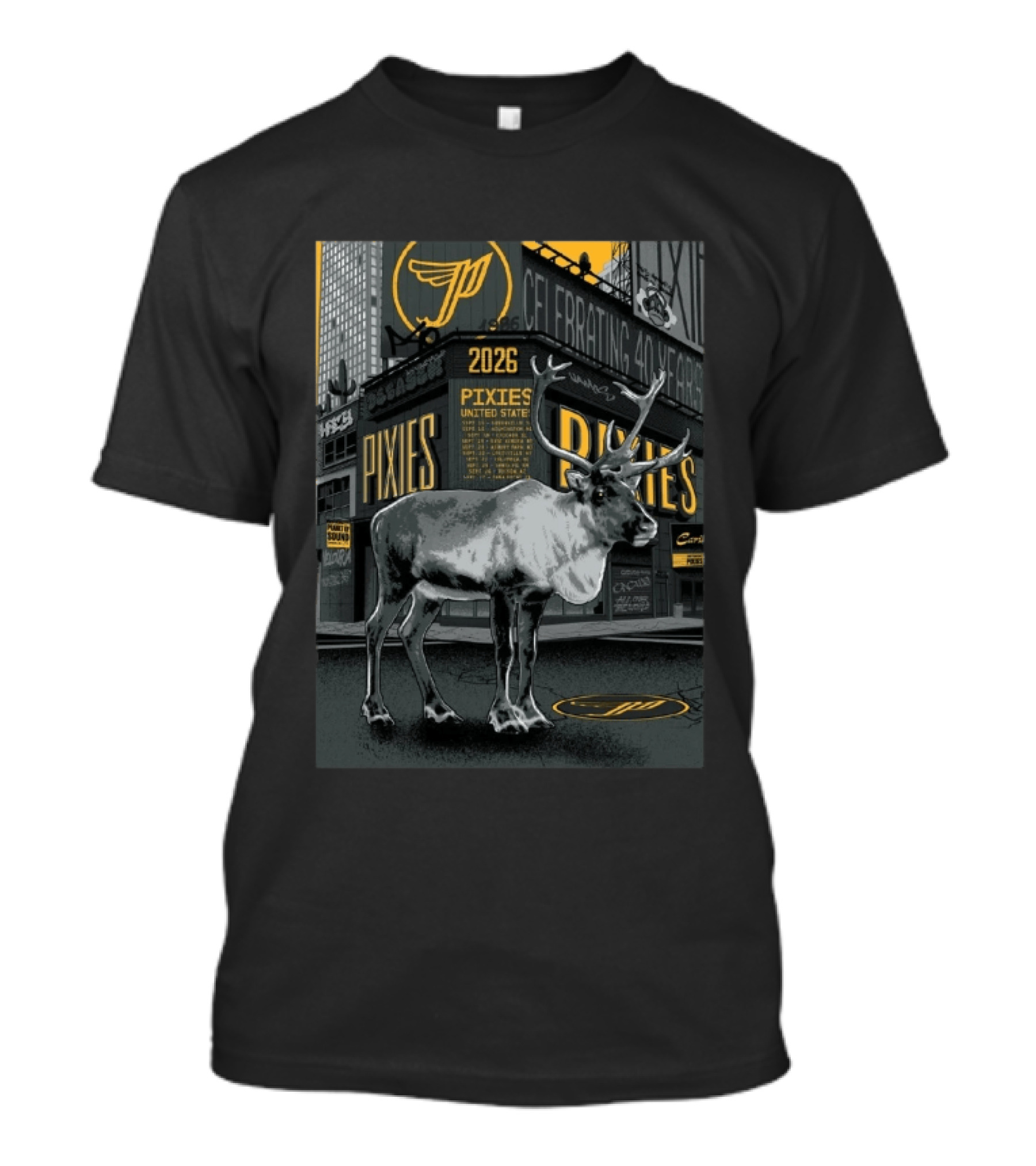 2026 Pixies United States Tour Celebrating 40 Years T-Shirt