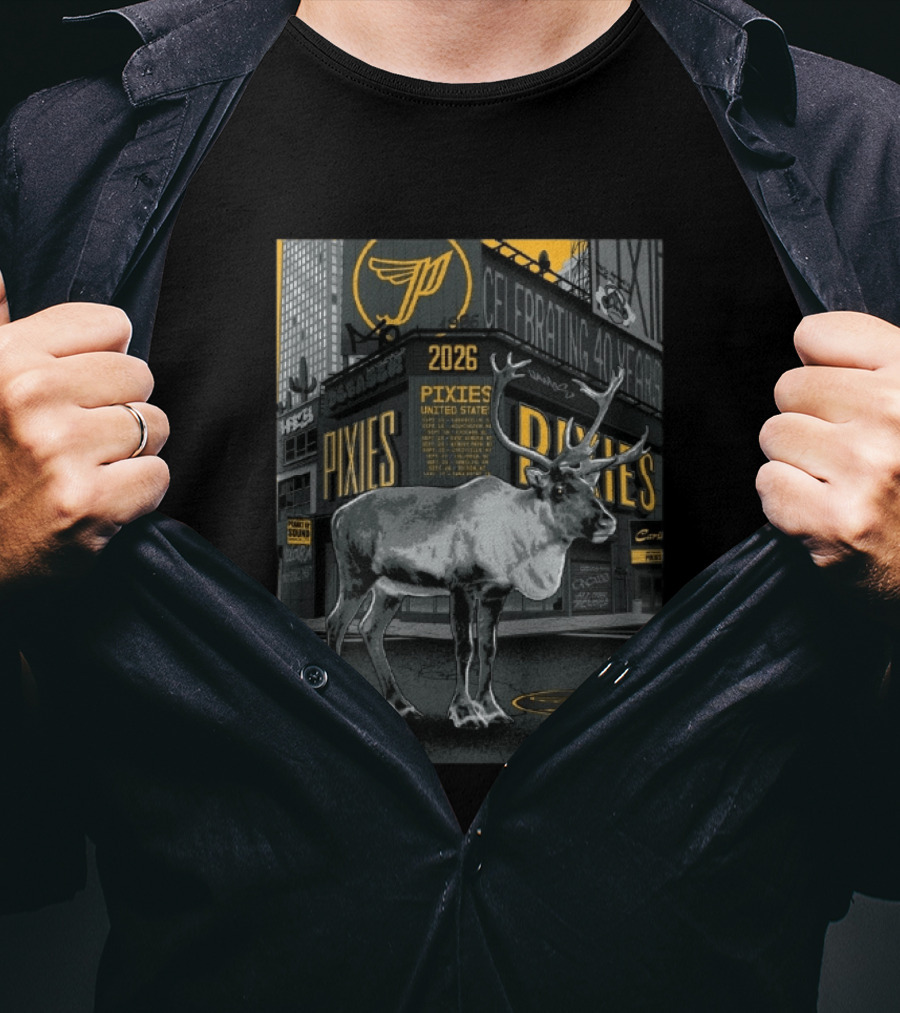 2026 Pixies United States Tour Celebrating 40 Years T-Shirt