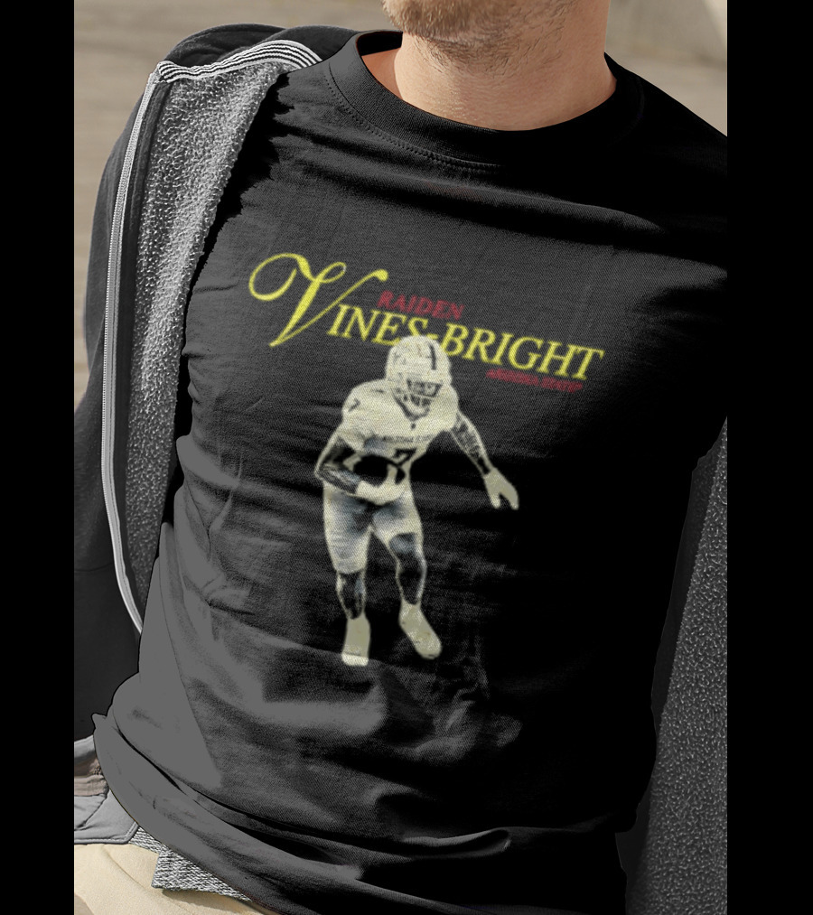 Raiden Vines Bright 7 Arizona State NCAA Football Player T-Shirt