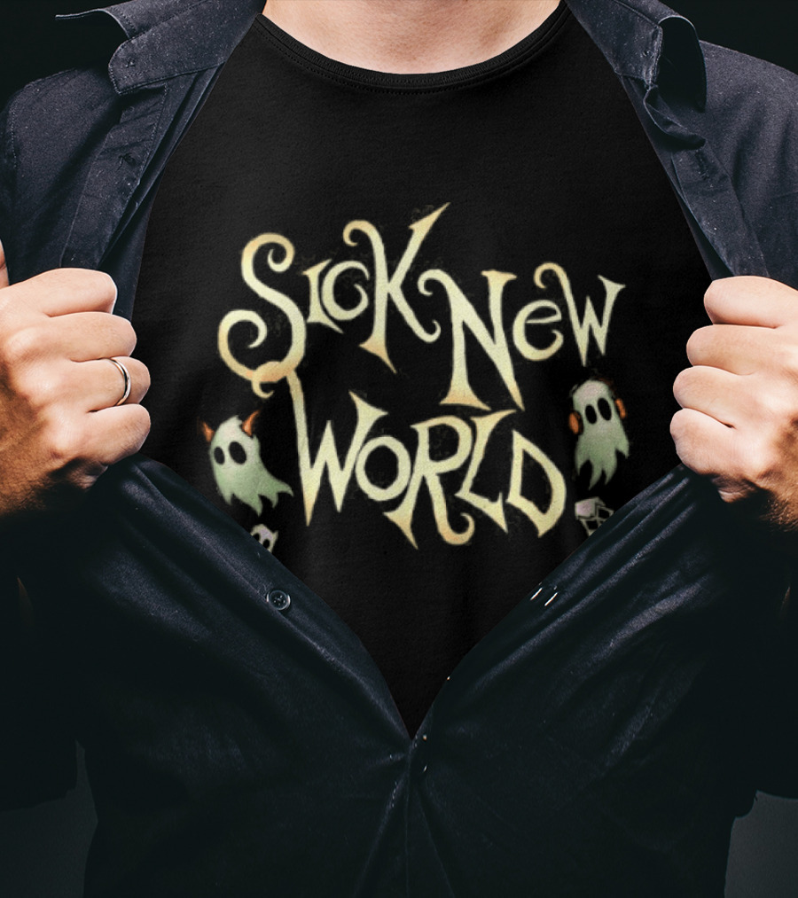 Sick New World Texas 2026 Festival Fort Worth TX October 24 Texas Motor Speedway Ghostly Lineup T-Shirt