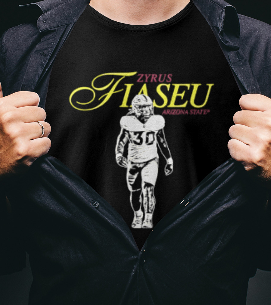 Zyrus Fiaseu 30 Arizona State Football Player T-Shirt