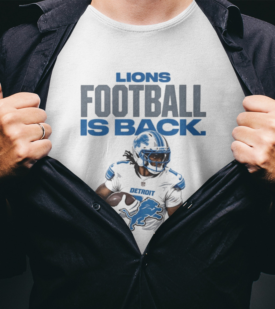 Lions Football Is Back Player Detroit Lions T-Shirt