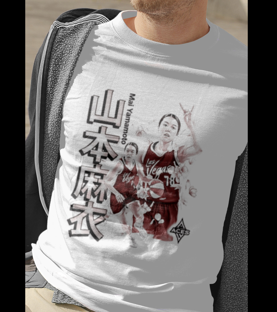 Mai Yamamoto Las Vegas Aces Cherry Blossom Basketball Japanese T-Shirt