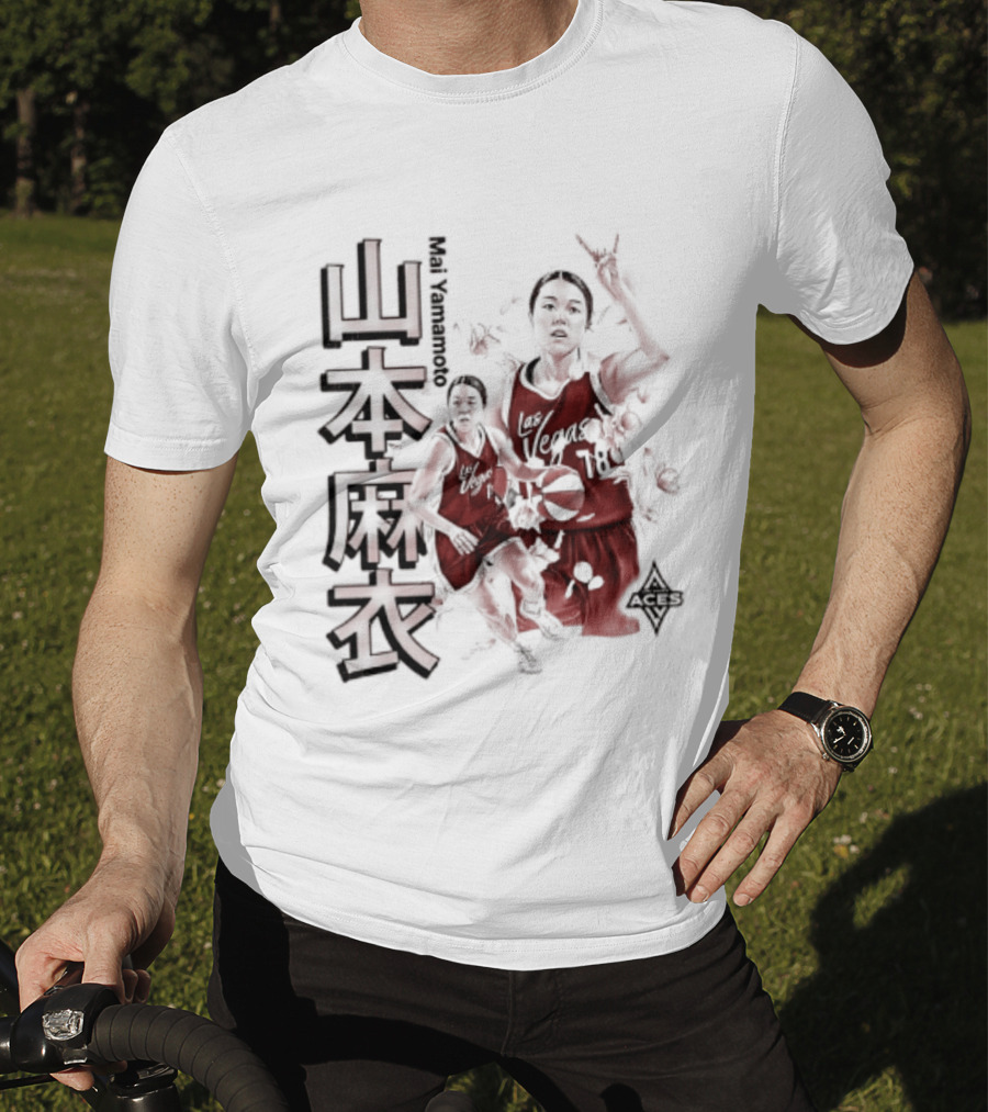 Mai Yamamoto Las Vegas Aces Cherry Blossom Basketball Japanese T-Shirt