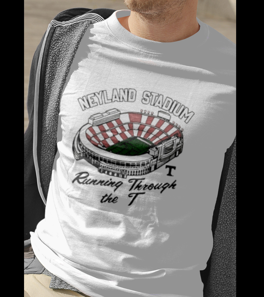Neyland Stadium Running Through The Tennessee Volunteers Football Experience T-Shirt