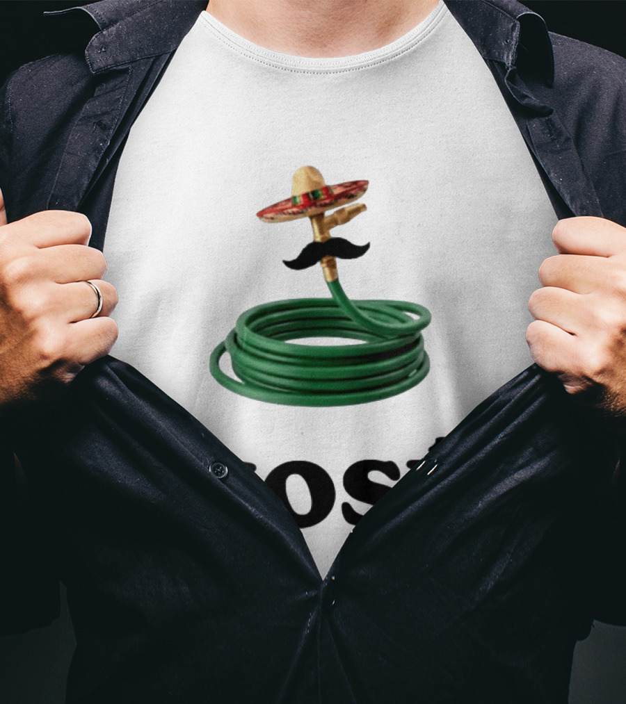 HOSÉ Garden Hose Sombrero Mustache Pun T-Shirt
