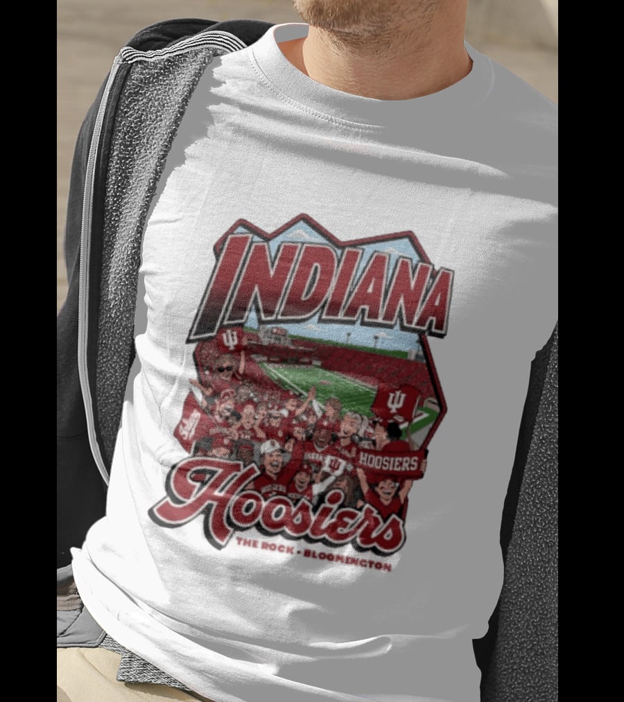 Indiana Hoosiers Football The Rock Bloomington Memorial Stadium Crowd Scene T-Shirt