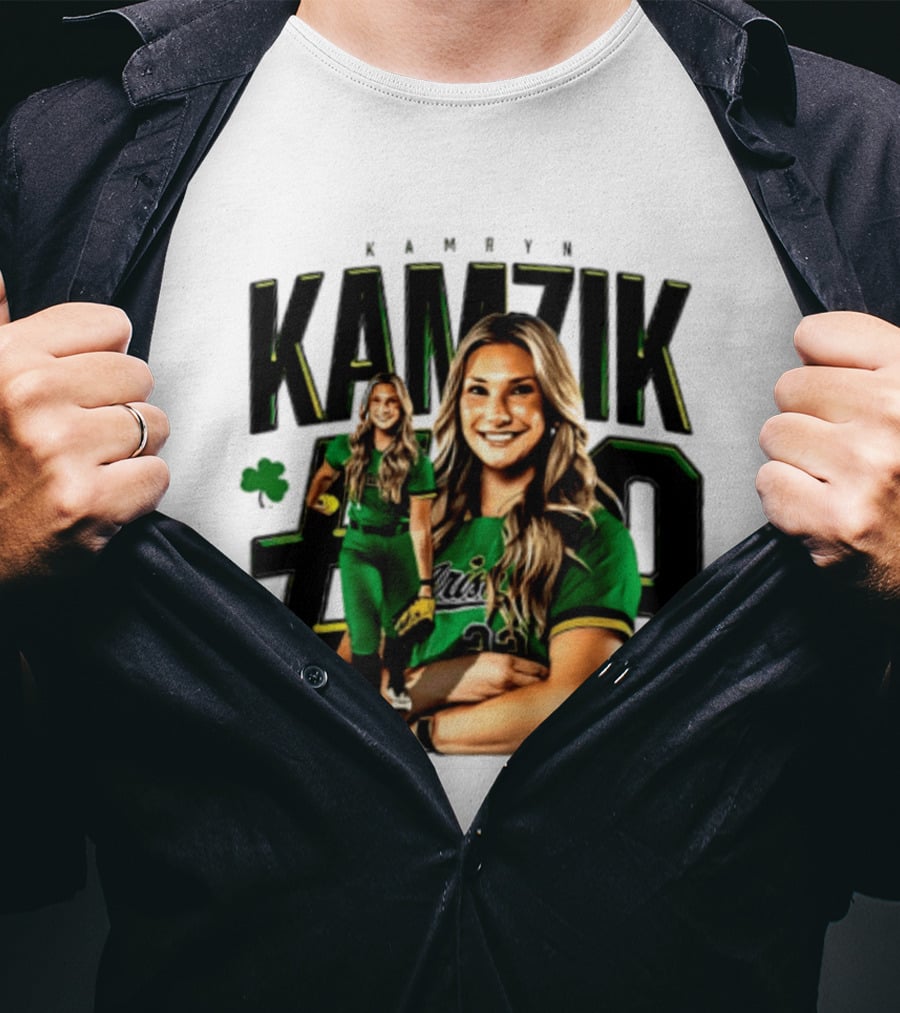 Kamryn Kamzik #23 Notre Dame NCAA Softball Player T-Shirt