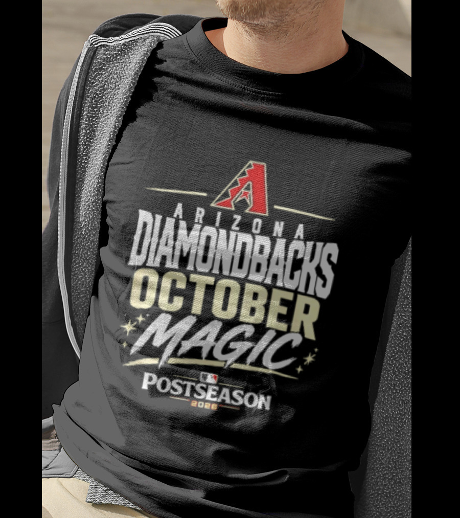 Arizona Diamondbacks October Magic 2026 MLB Postseason Celebration T-Shirt