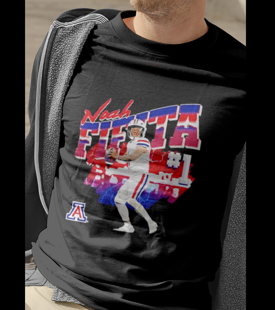 Noah Fifita Arizona Wildcats Number 1 Football Player T-Shirt