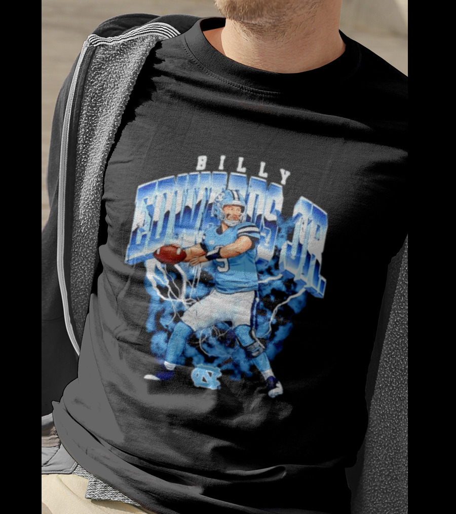 Billy Edwards Jr 9 North Carolina Tar Heels NCAA Football Player T-Shirt