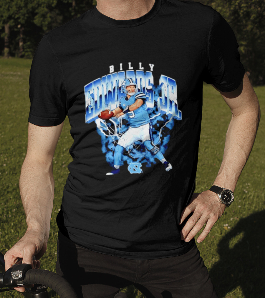 Billy Edwards Jr 9 North Carolina Tar Heels NCAA Football Player T-Shirt