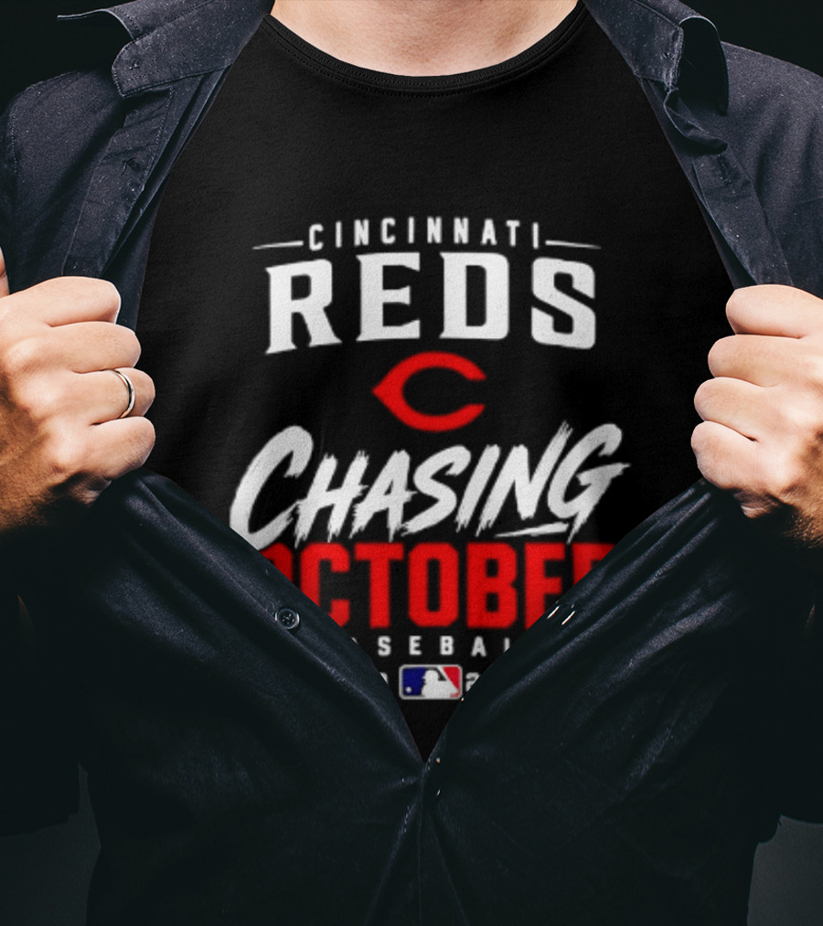 Cincinnati Reds Chasing October Baseball 2023 млb T-Shirt