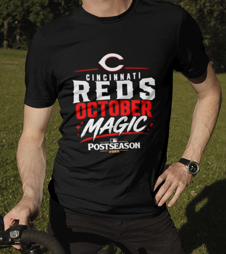 Cincinnati Reds October Magic 2026 MLB Postseason T-Shirt