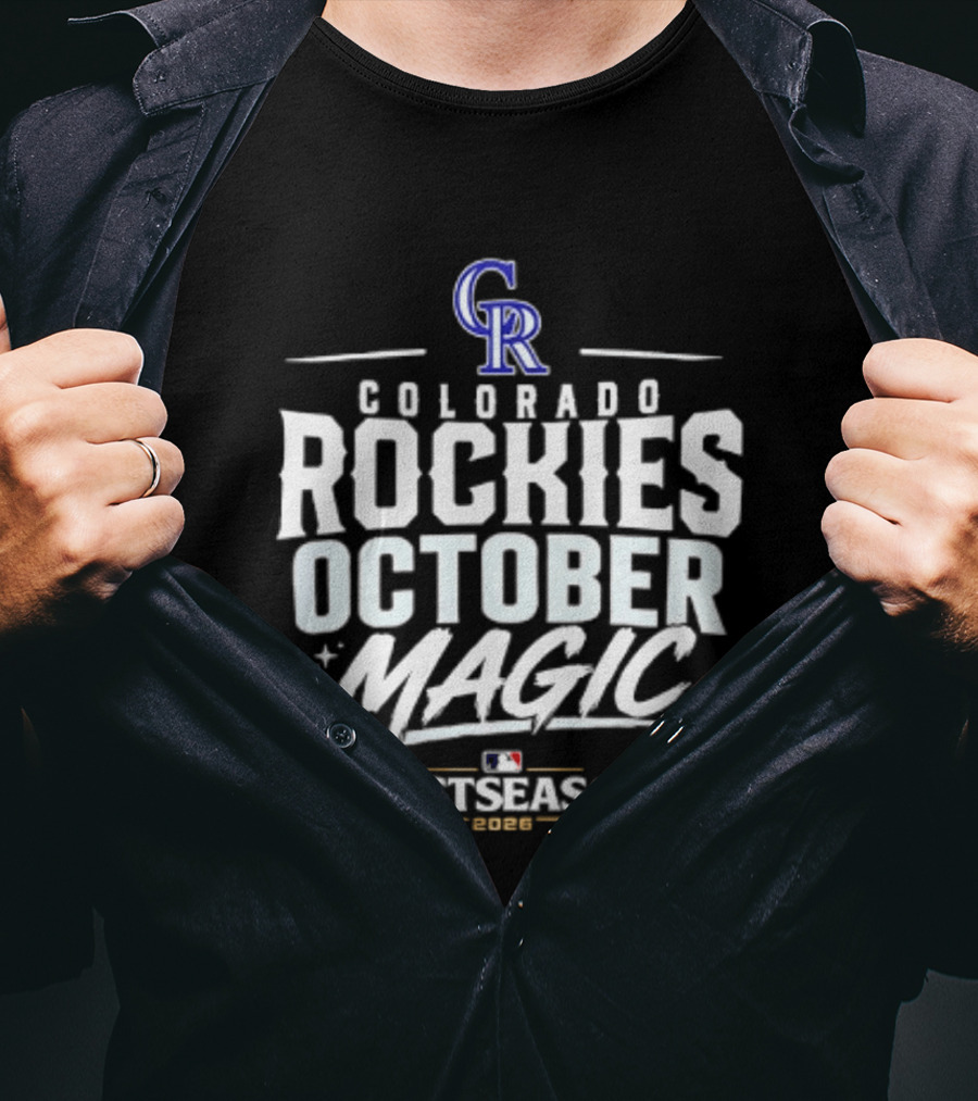 Colorado Rockies October Magic 2026 MLB Postseason Celebration T-Shirt