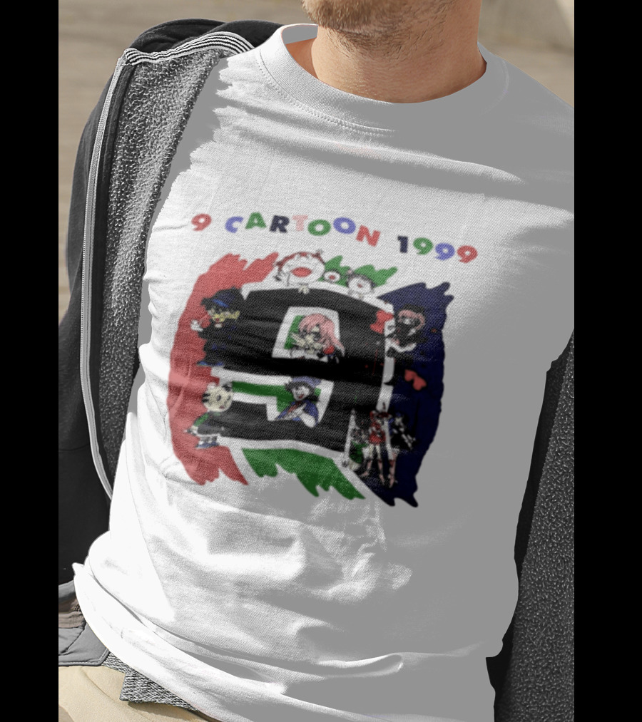 9 Cartoon 1999 Anime Characters Nostalgia T-Shirt