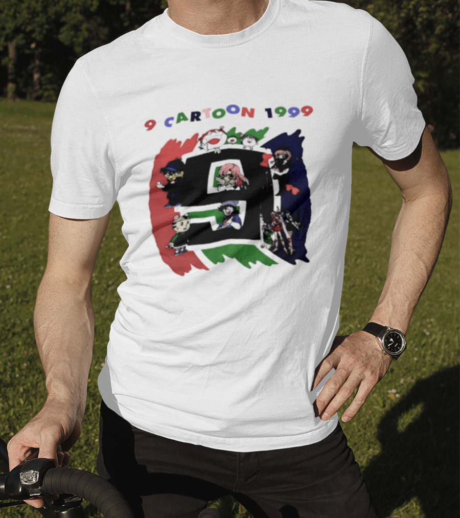 9 Cartoon 1999 Anime Characters Nostalgia T-Shirt
