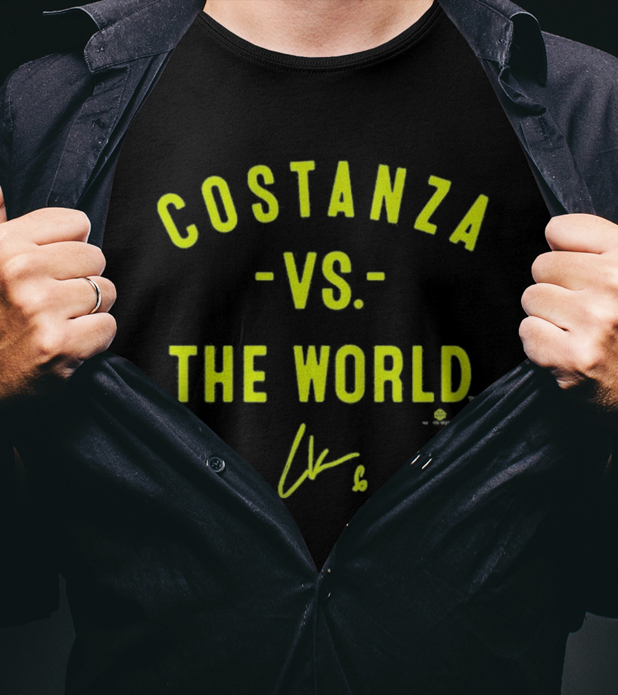 Costanza Vs The World Bold Yellow Signature T-Shirt
