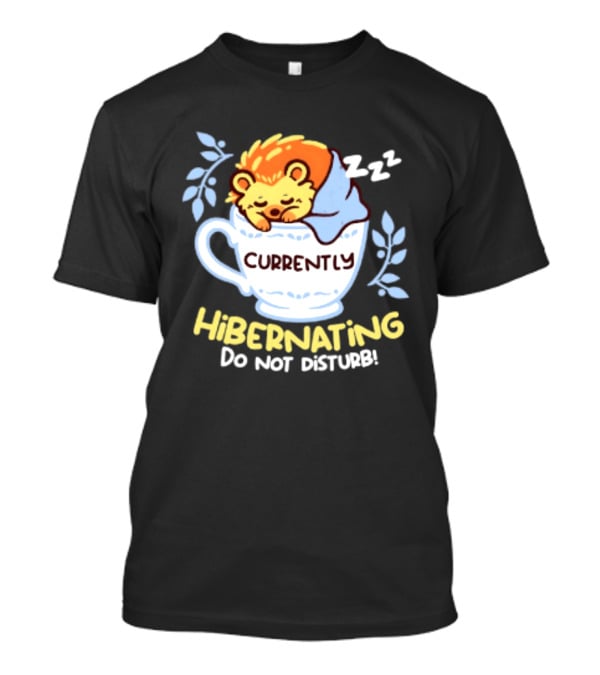 Currently Hibernating Do Not Disturb Hedgehog In Teacup Python T-Shirt