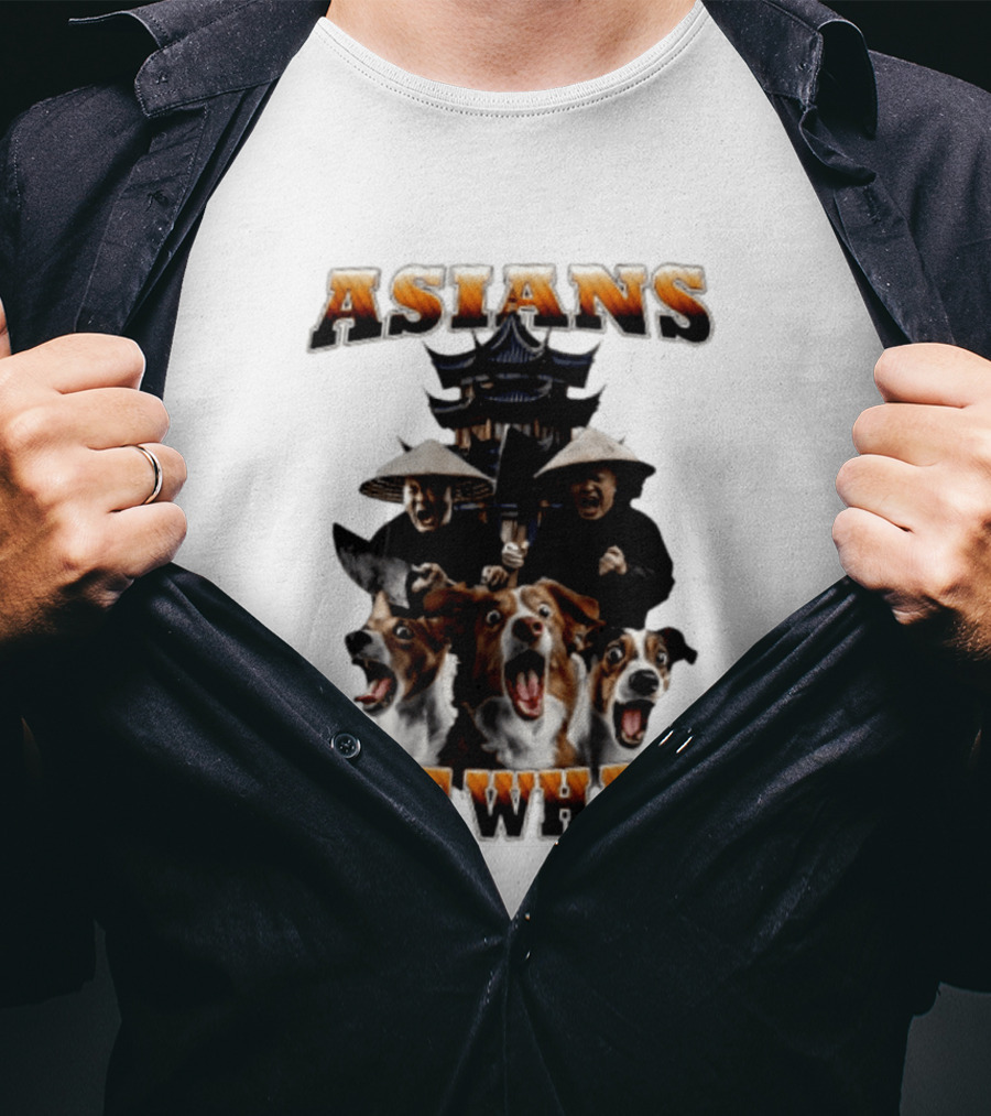 Asians Eat What Pagoda And Dogs Offensive Meme T-Shirt