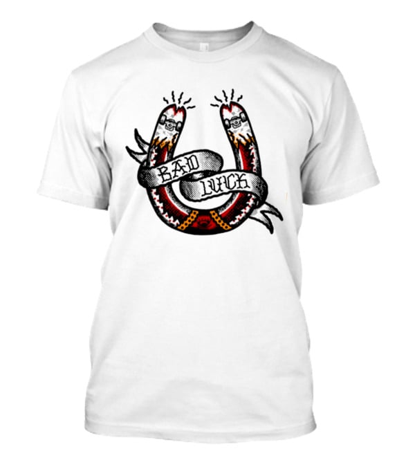 Bad Luck Horseshoe Skateboarding T-Shirt