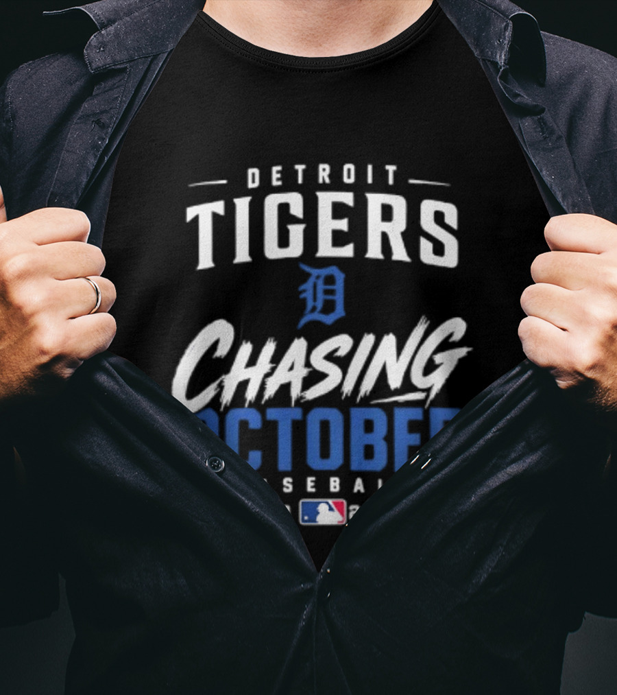 Detroit Tigers Chasing October 2026 Baseball MLB T-Shirt