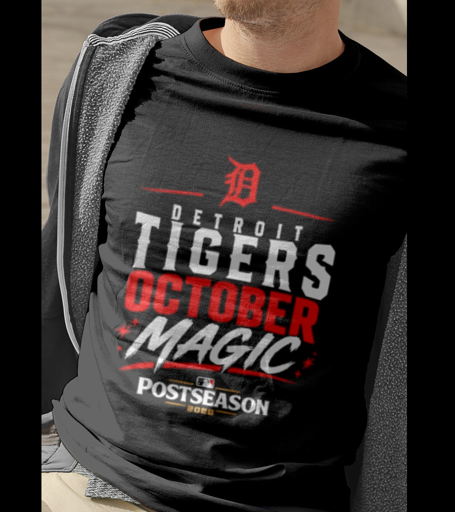 Detroit Tigers October Magic 2026 MLB Postseason Classic Team Spirit T-Shirt