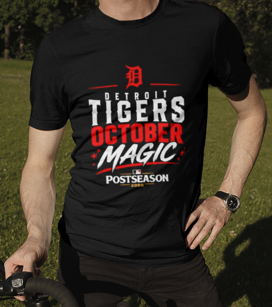 Detroit Tigers October Magic 2026 MLB Postseason Classic Team Spirit T-Shirt