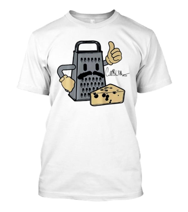 Caleb Williams Mustache Cheese Grater Thumbs Up Chicago Bears T-Shirt