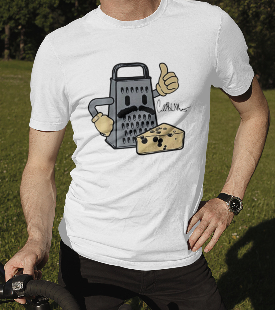 Caleb Williams Mustache Cheese Grater Thumbs Up Chicago Bears T-Shirt