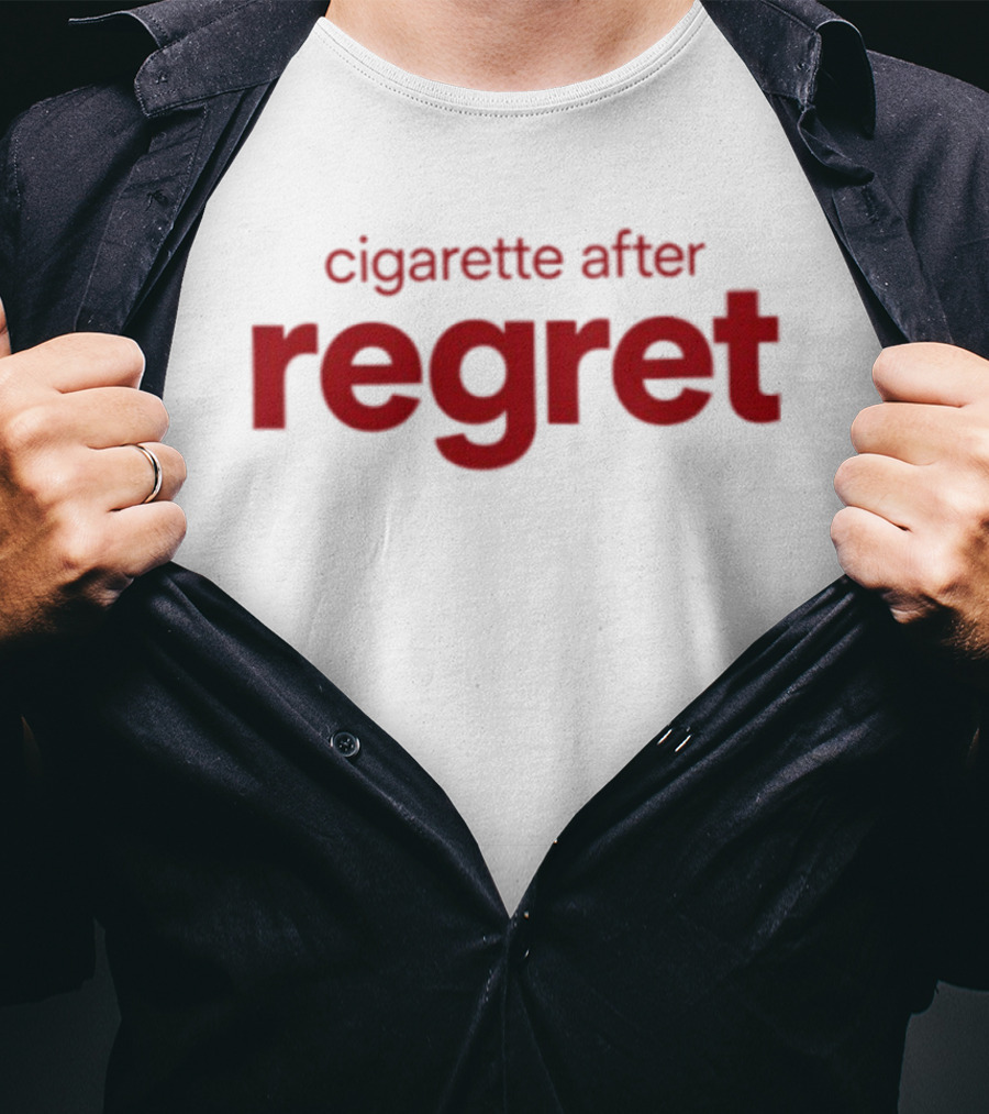 Cigarette After Regret Bold Red T-Shirt