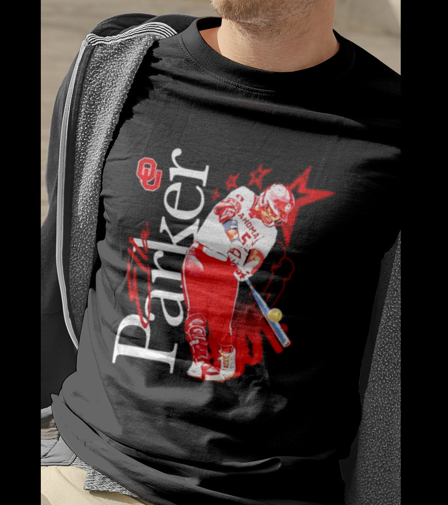 Oklahoma Sooners NCAA Softball Parker 5 Sports Fan Gear T-Shirt