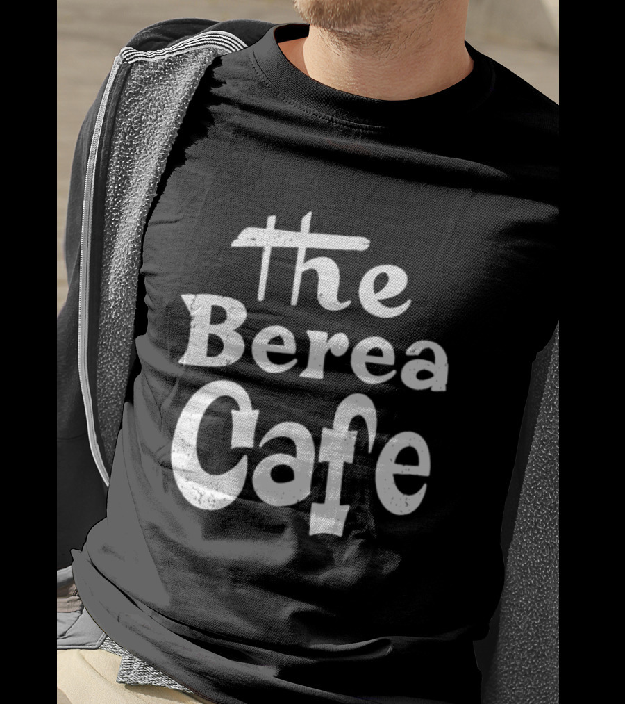The Berea Cafe Retro Style Vintage Font T-Shirt