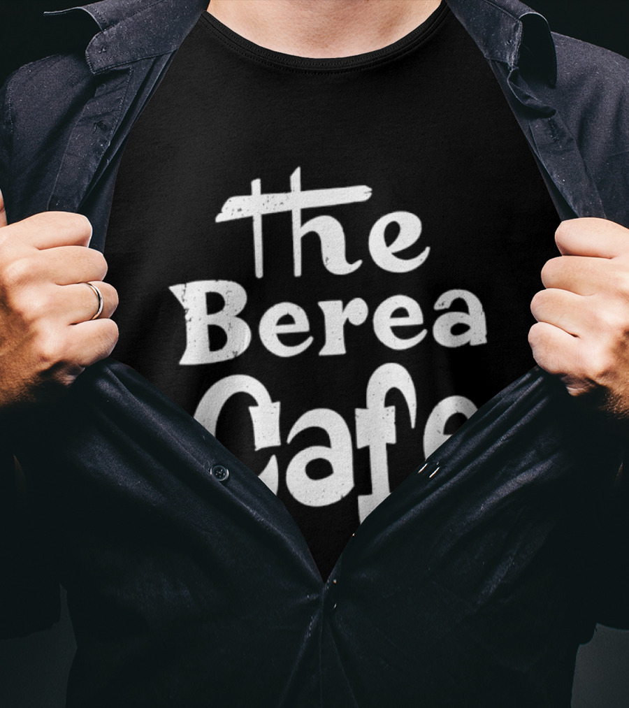 The Berea Cafe Retro Style Vintage Font T-Shirt