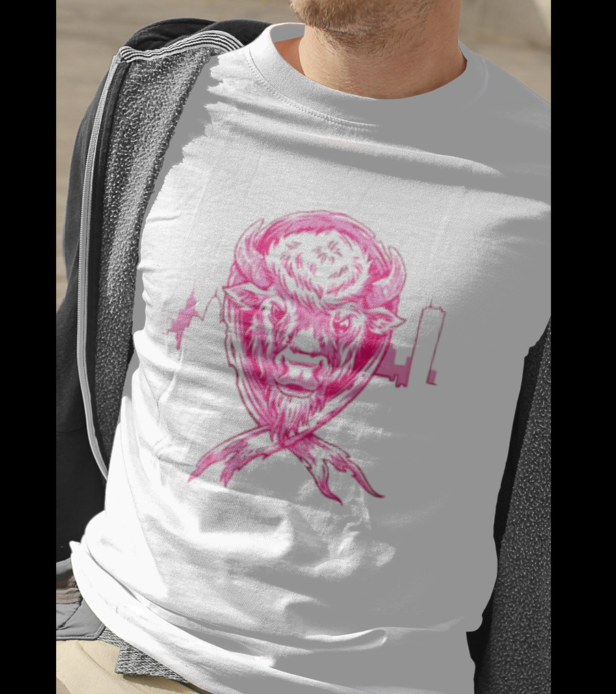 Making Strides 2026 Buffalo Mafia Pink Ribbon Skyline T-Shirt