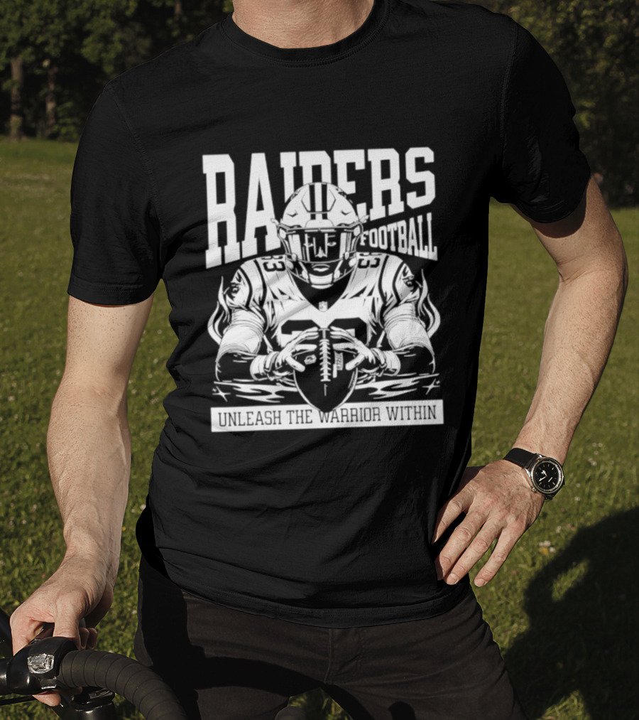 Las Vegas Raiders Football Unleash The Warrior Within T-Shirt