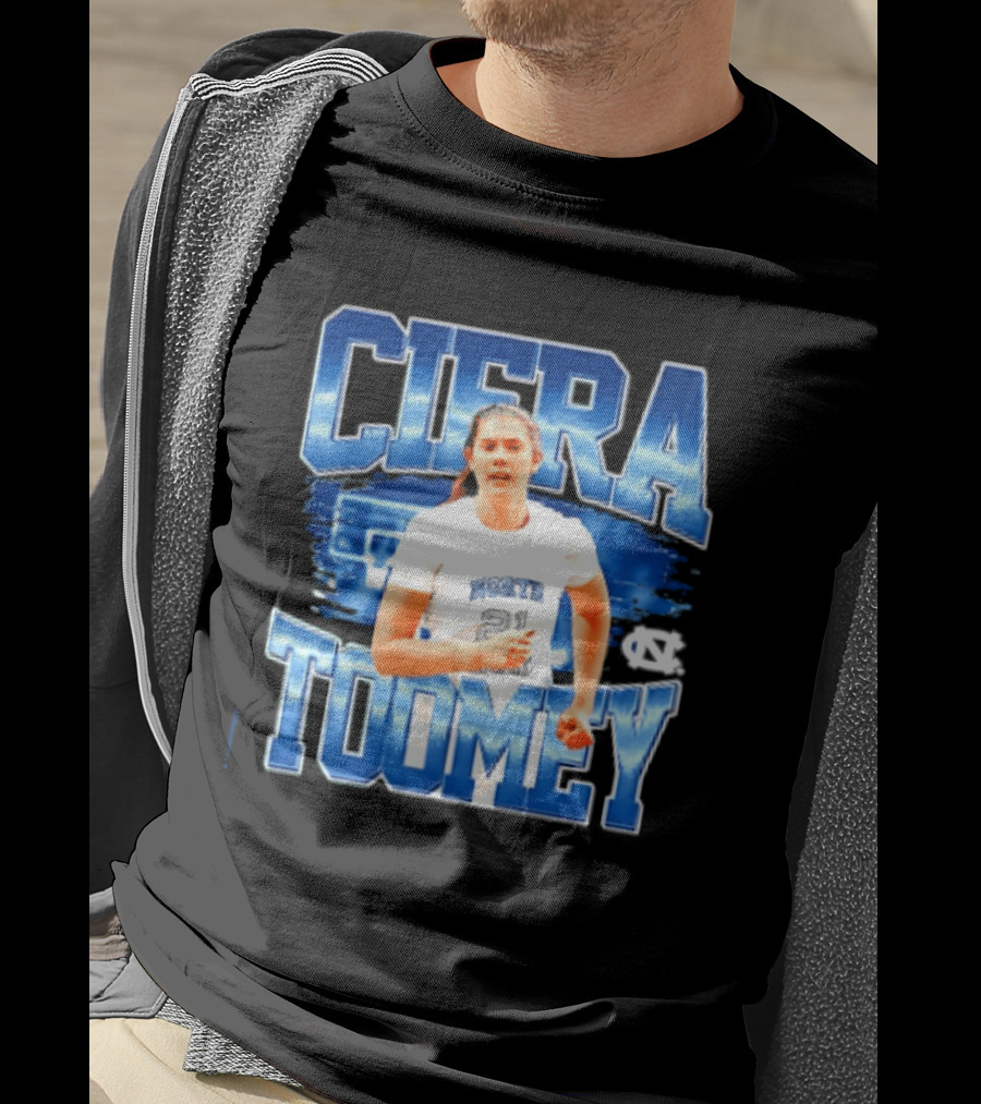 Ciera Toomey 21 North Carolina Tar Heels NCAA Women's Basketball T-Shirt