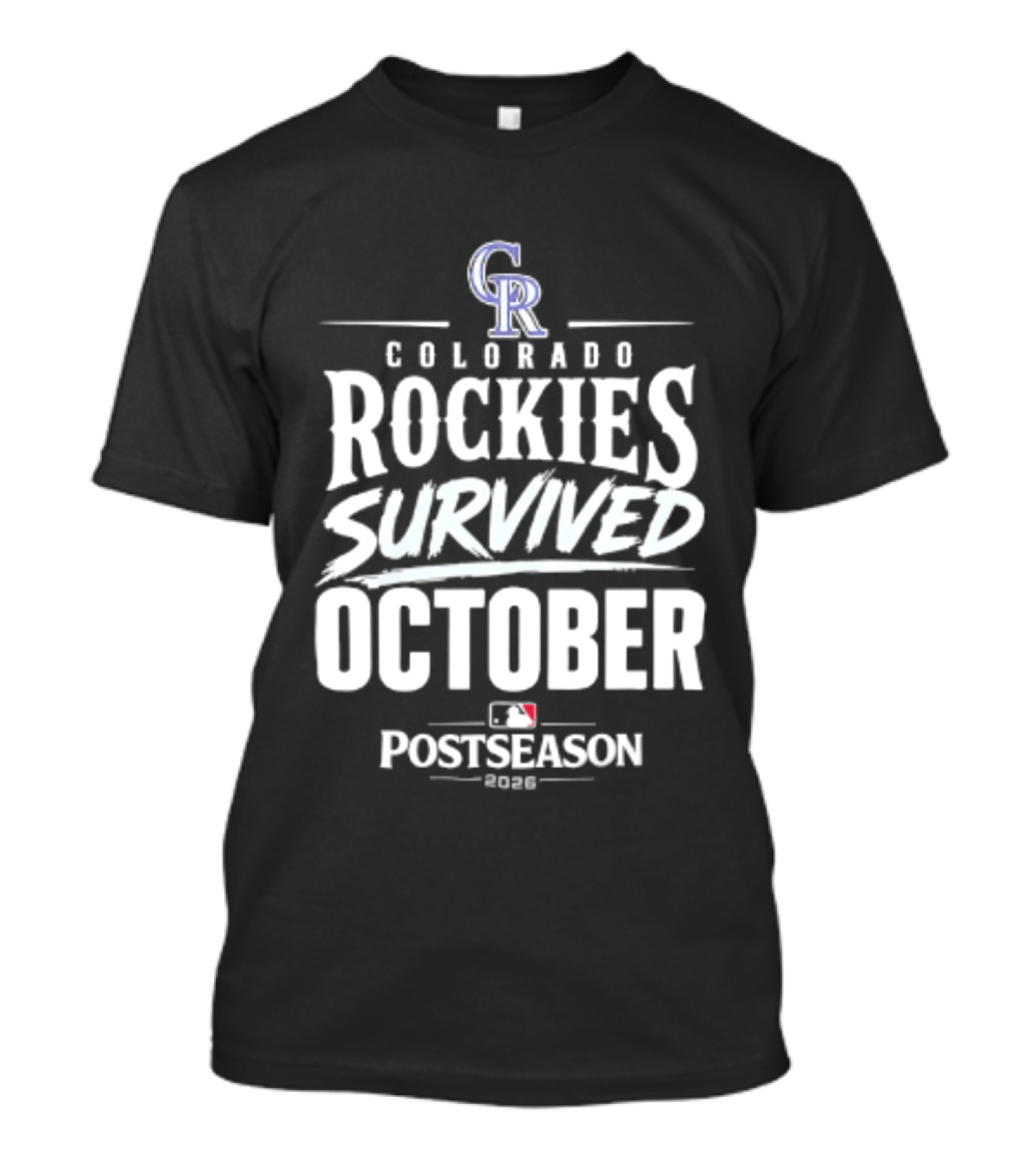 Colorado Rockies Survived October Postseason 2026 MLB T-Shirt
