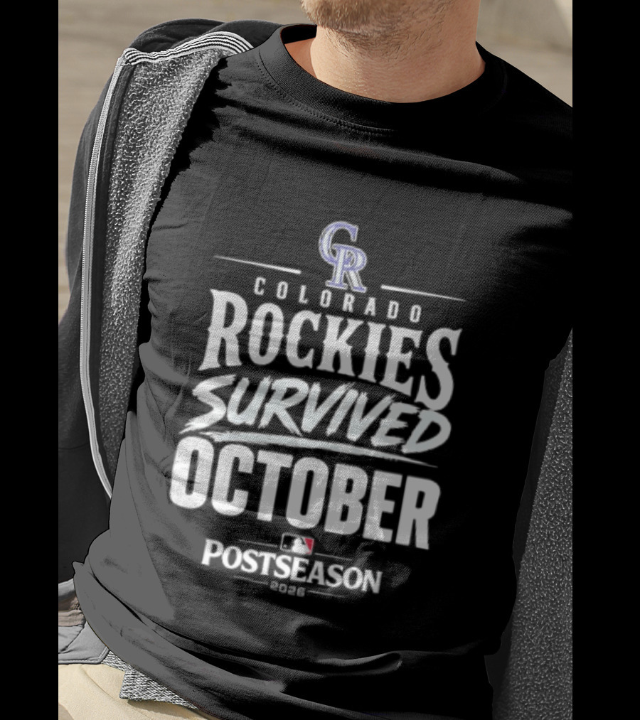 Colorado Rockies Survived October Postseason 2026 MLB T-Shirt