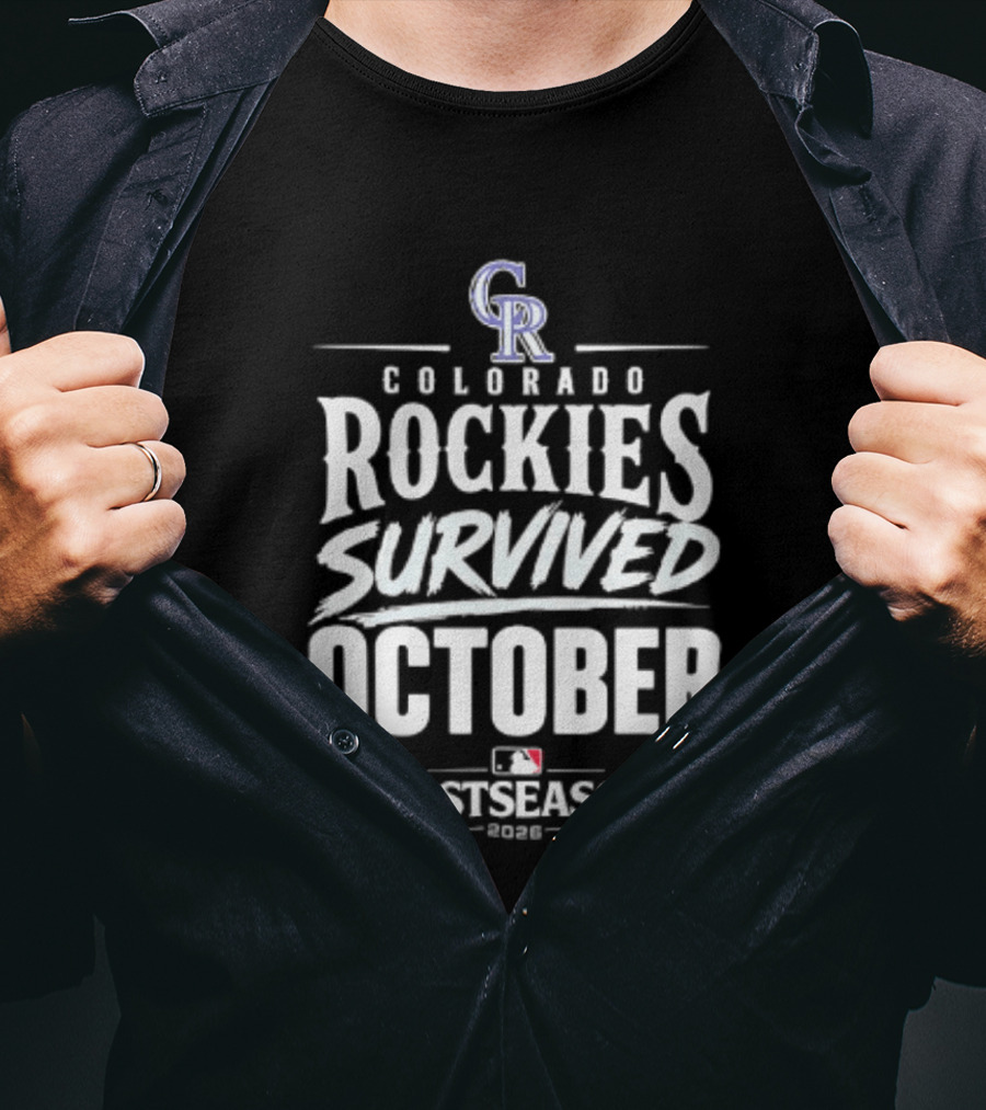 Colorado Rockies Survived October Postseason 2026 MLB T-Shirt