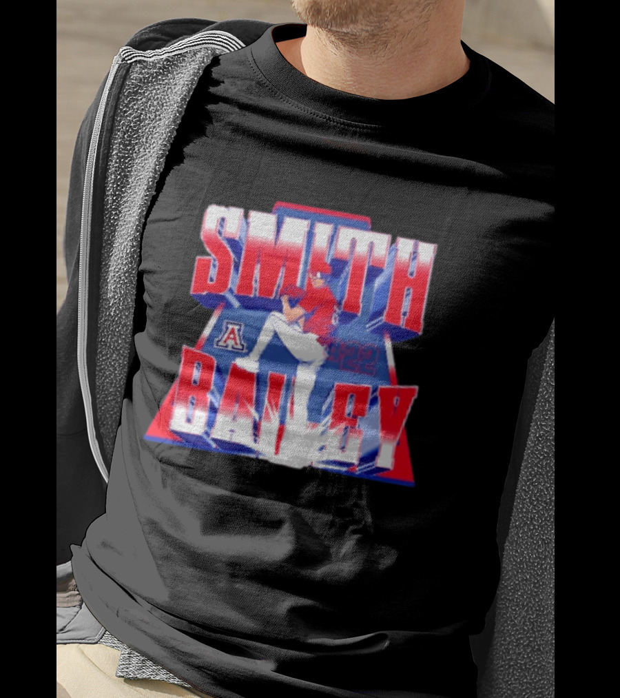 Smith Bailey 22 Arizona Wildcats NCAA Baseball Player T-Shirt