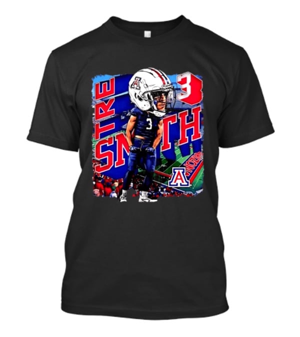 Tre Smith 3 Arizona Wildcats NCAA Football Caricature T-Shirt