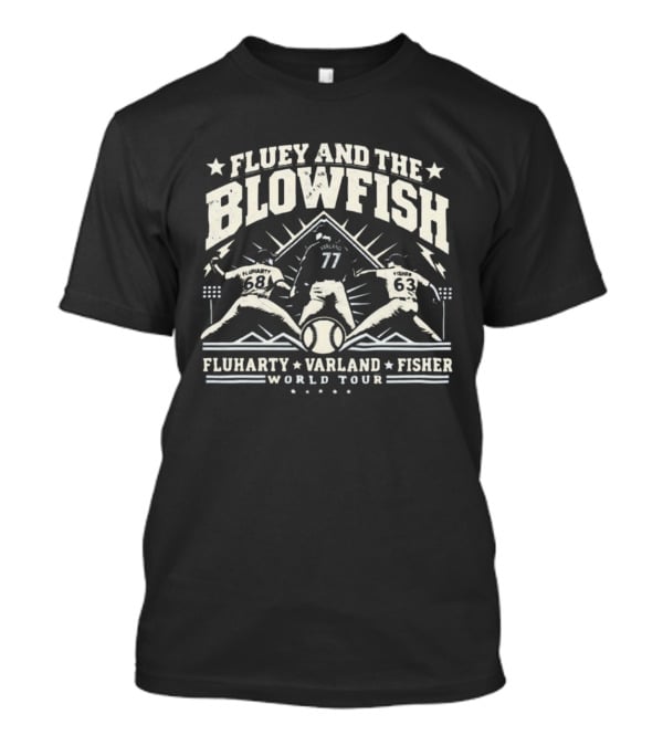 Fluey And The Blowfish Fluharty Varland Fisher World Tour T-Shirt