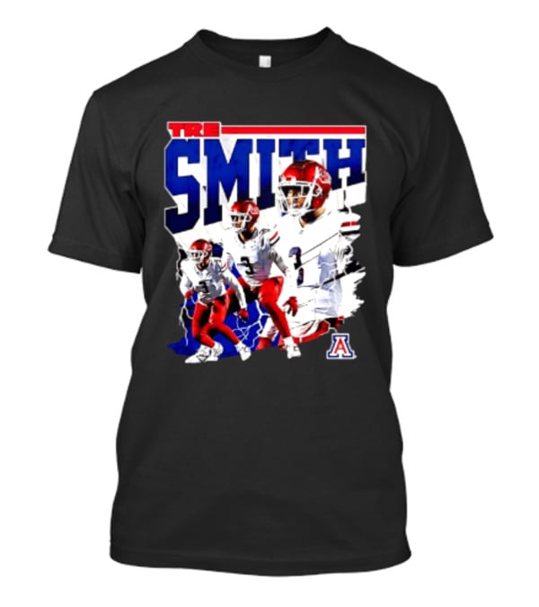 Tre Smith 3 Arizona Wildcats NCAA Football Player T-Shirt