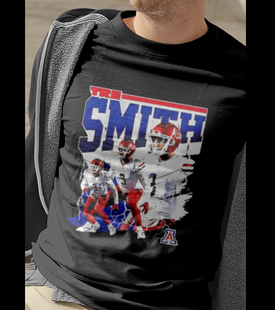 Tre Smith 3 Arizona Wildcats NCAA Football Player T-Shirt