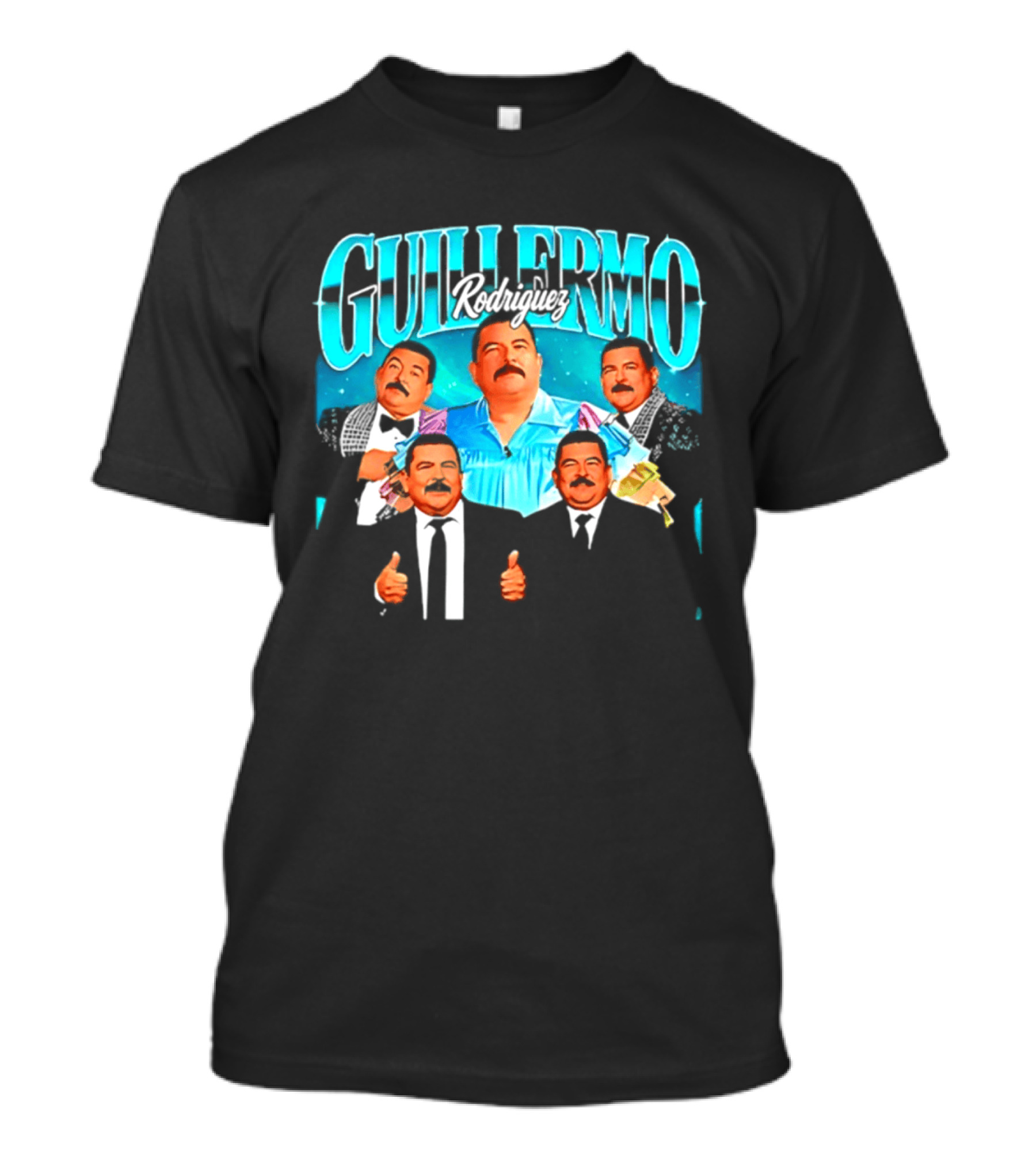 Guillermo Rodriguez 90s Collage Nostalgic Humor Thumbs Up T-Shirt