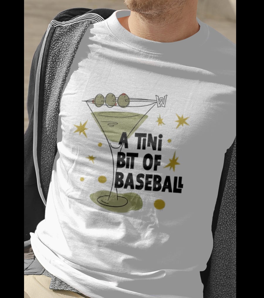WooSox 2026 A Tini Bit Of Baseball Martini Olives Stars T-Shirt