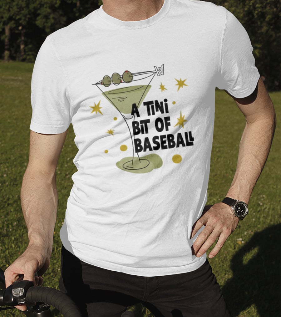 WooSox 2026 A Tini Bit Of Baseball Martini Olives Stars T-Shirt