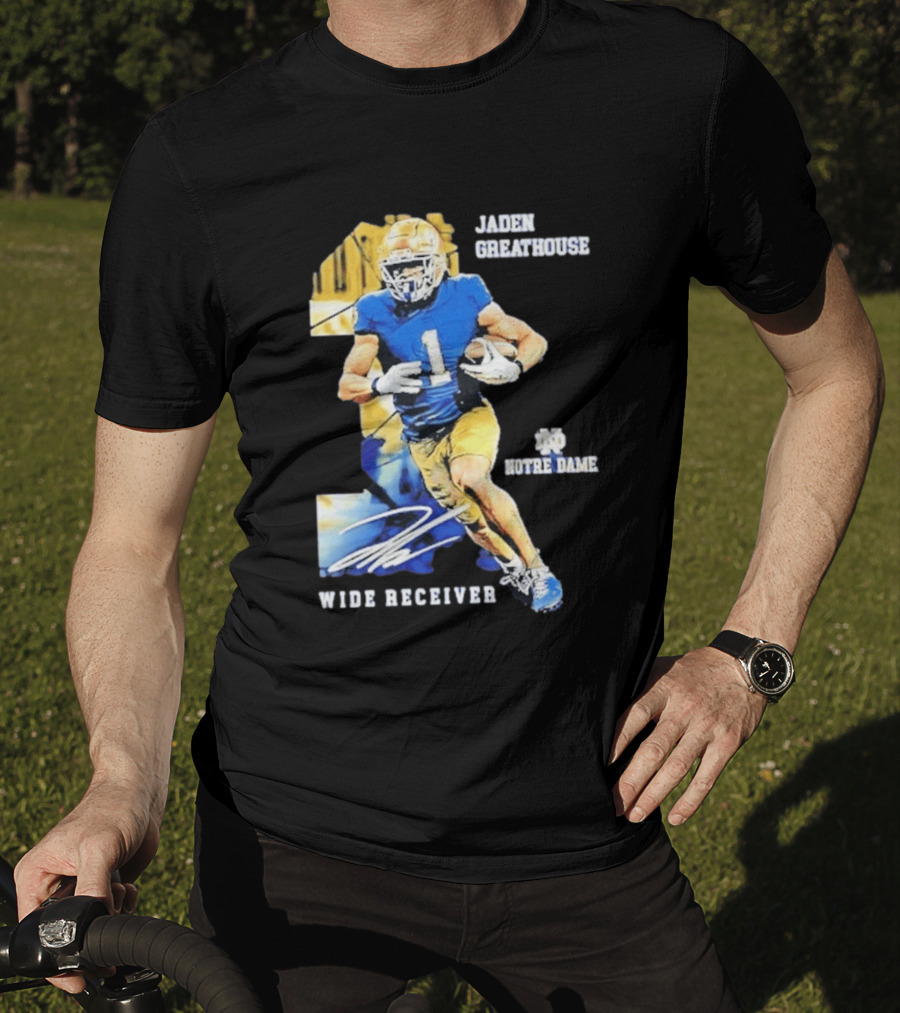 Jaden Greathouse 1 Notre Dame Wide Receiver Football Player T-Shirt