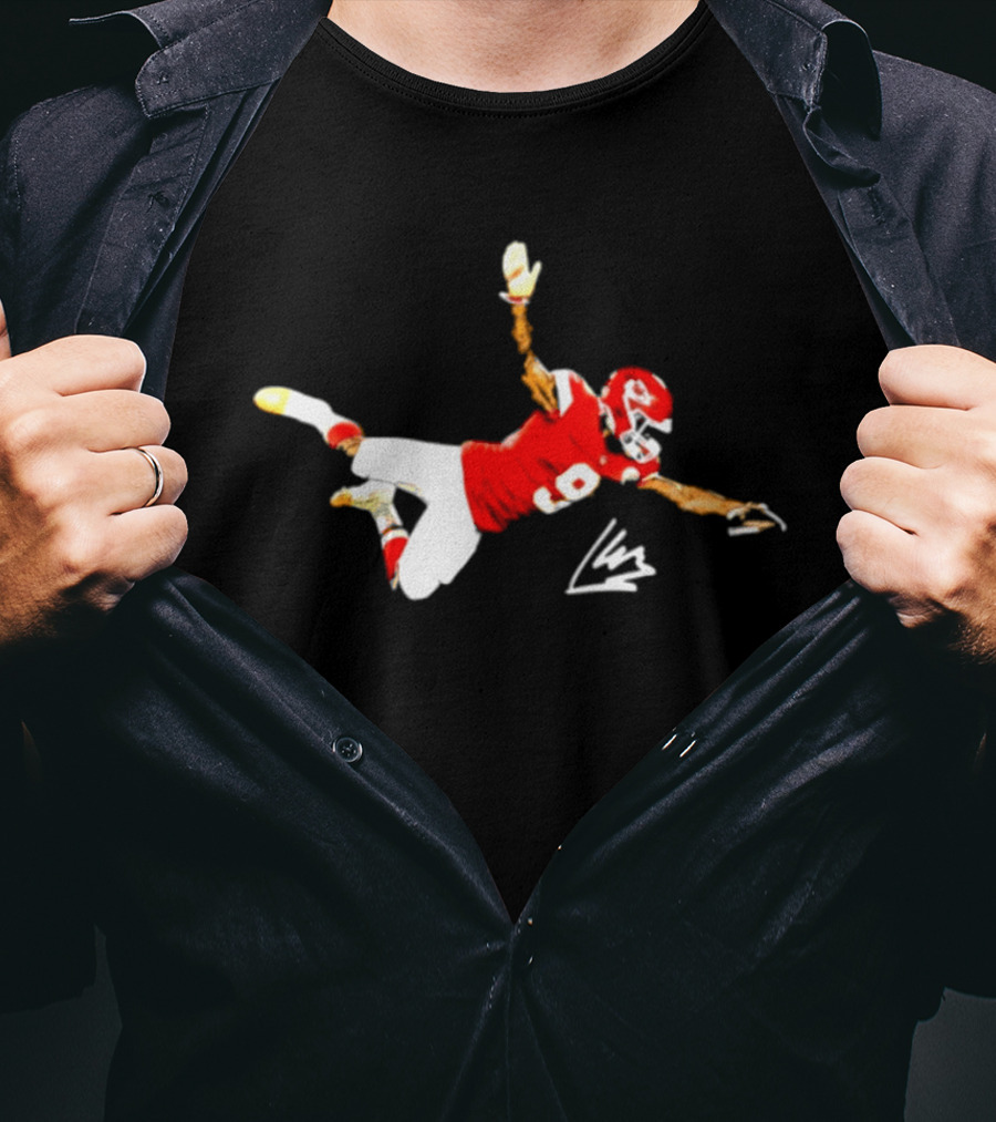 Kansas City Chiefs Kenneth Walker III Number 9 Dive Catch T-Shirt